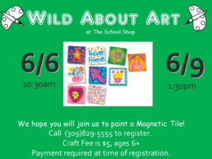 PAINT MAGNETIC TILE ART @ The School Shop  | Bloomington | Illinois | United States