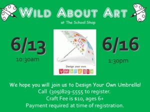 Design Your Own Umbrella @ THE SCHOOL SHOP  | Bloomington | Illinois | United States