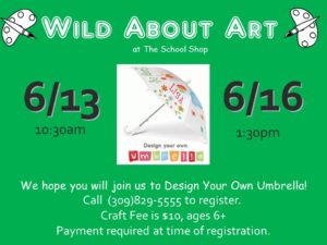 Design Your Own Umbrella @ THE SCHOOL SHOP  | Bloomington | Illinois | United States