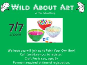 Paint Your Own Bowl @ The School Shop  | Bloomington | Illinois | United States